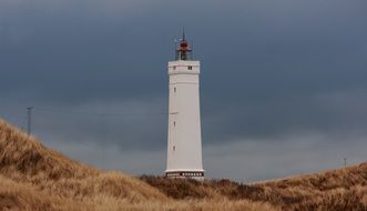 White Lighthouse dark sky view