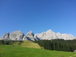 scenic Mountain range at summer, austria, Lienz Dolomites