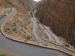 road in the desert in Morocco