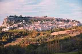 Panorama of Civitella del Tronto, Italy