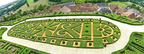 panoramic view of a landscape park in france