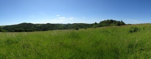 panorama of a picturesque landscape in the countryside in poland