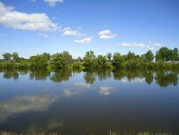 beauty of nature is reflected in the river