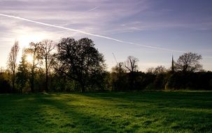 Park London Kensington Gardens sunset view