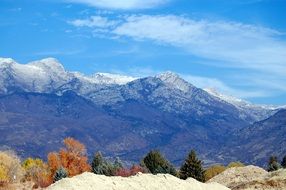 Landscape of snow alpines in Utah