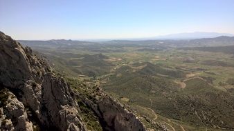 panoramic view of the pyrenees mountains in catalonia