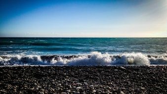 Sea Waves in ocean