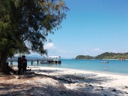 romantic couple in Langkawi Beach in Malaysia