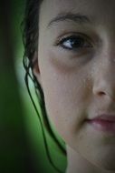 Portrait of beautiful Girl face