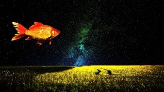 Goldfish in a fairytale