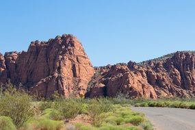 rocks in the desert of saint georgia on a sunny day