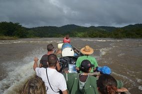 Rafting in Maroni river