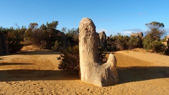 The Pinnacles, limestone formations in desert, australia