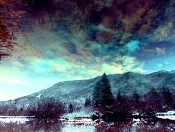 Dark photo of nature
