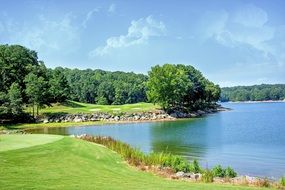 picturesque nature near the lake Lanier