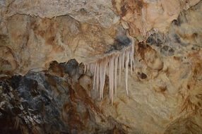 photo of stalactites in a cave