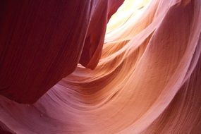 Orange Gorges in the Lower Antelope Canyon