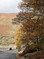 Landscape of Wales in autumn