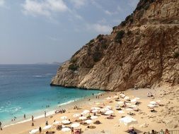 Aerial view of seaside in Turkey