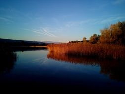 Landscape Lake Sunset Water