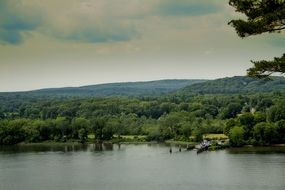 River Outside Hills Boat Ferry