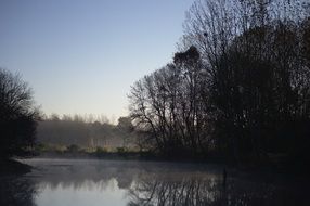 still river in the morning