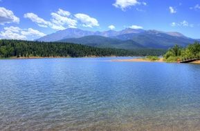 Lake Water Landscape on a sunny day