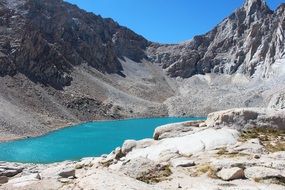 Landscape of the Glacial Lake and mountains