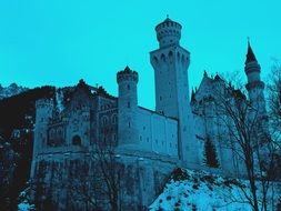 Bavaria Blue Castle. Germany