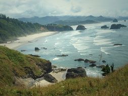 picturesque coast near the ocean