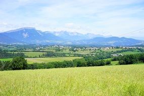 picturesque nature in the commune of le monestier-du-percy in france