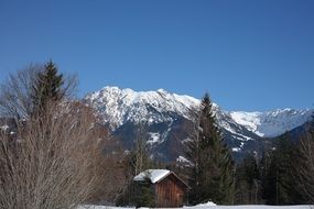 distant view of mount rubihorn, germany, bavaria