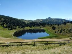 Bergsee is an alpine lake