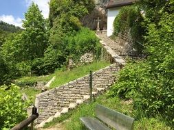 Ruin Hermitage St Ursanne Stairs resort