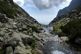 Slovakia Tatry mountain river Landscape