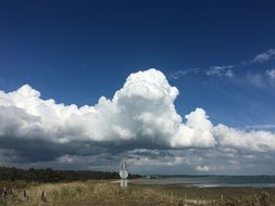 white clouds over the atlantic coast