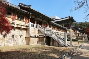 side view of a Buddhist monastery bulguksa