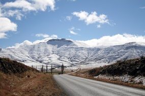 south africa road to snowy mountain