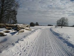 Swabian Winter Snow Landscape
