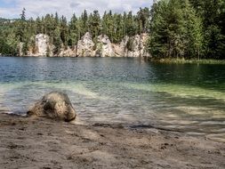 Landscape of Flooded Quarry