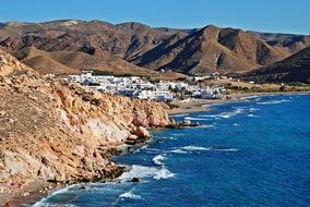 rocky beach in las negras