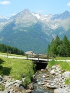 bridge over a creek in italy