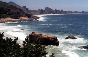 tropical coast in Rio de Janeiro, Brazil