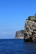 rocky coast of the Kornati islands in croatia