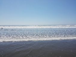sunny day on the sea coast