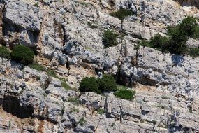 landscape of coastal cliff in croatia
