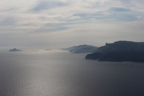 landscape near the water in france