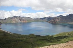 lake near mount paektu, North Korea
