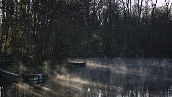 misty morning on the river