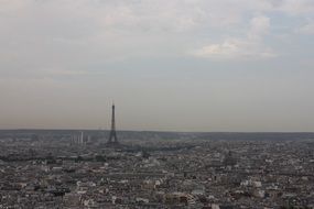 distant view of eiffel tower